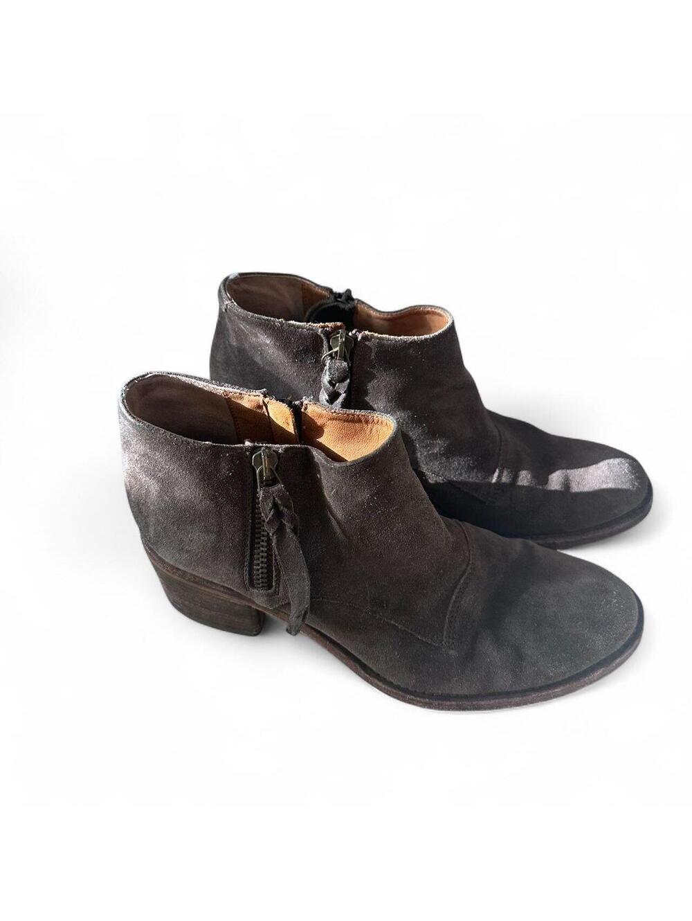 Alberto Fermani Brown Suede Ankle Boots Size 38 Made in Italy